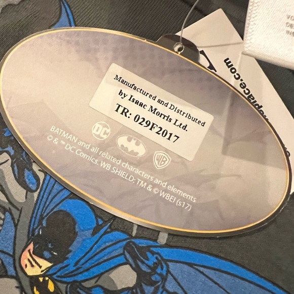 Children’s Place DC Batman Short Sleeve Hooded Top - comic book tee 100% cotton - Picture 3 of 5